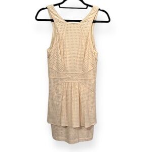 Addison Cream Tiered‎ Ruched Halter Top XS